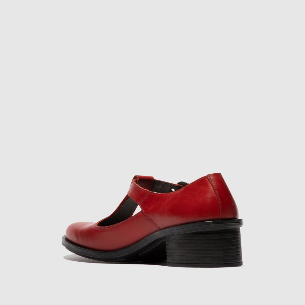 Red Fly London Slip-on Women's Mary Jane Shoes | USA54FUSC