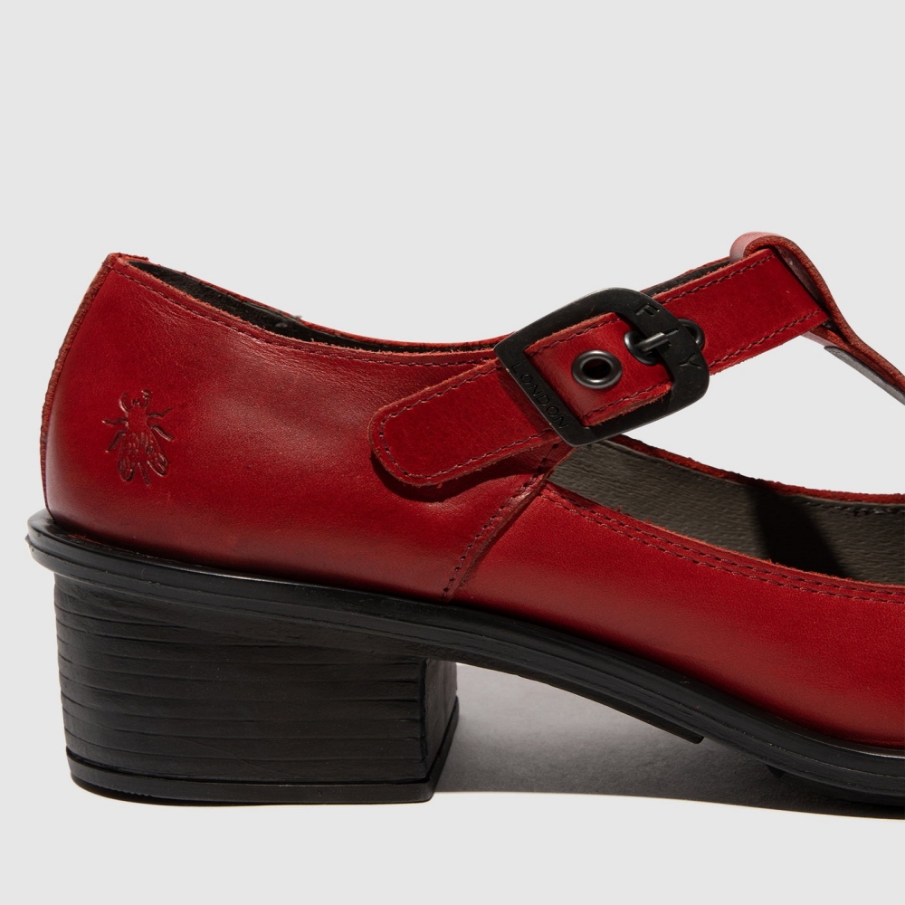 Red Fly London Slip-on Women's Mary Jane Shoes | USA54FUSC