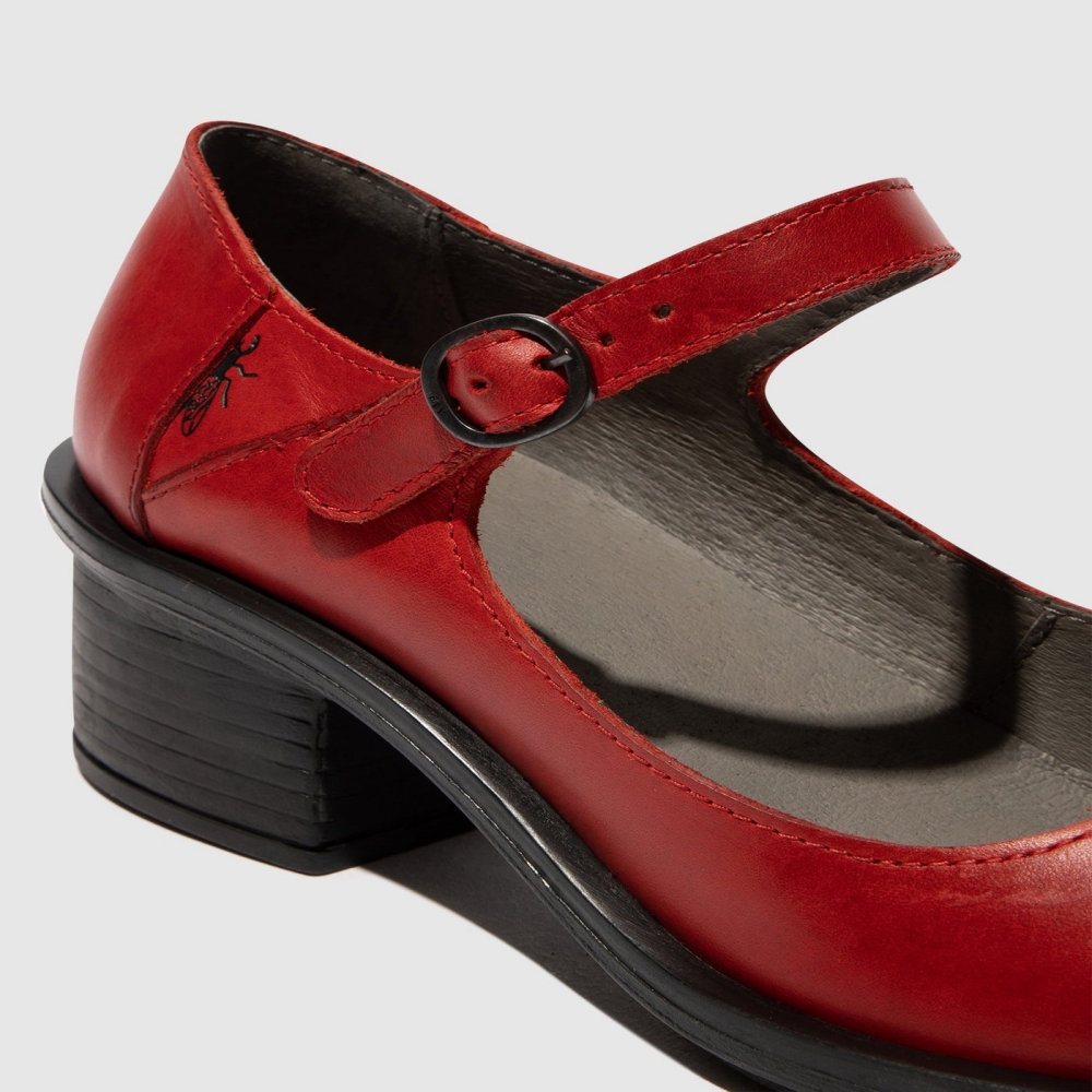 Red Fly London Slip-on Women's Mary Jane Shoes | USA60MOJN