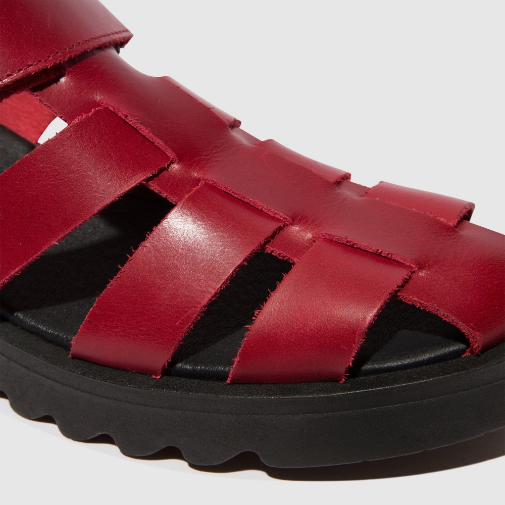 Red Fly London Strappy Women's Sandals | USA46YMWO