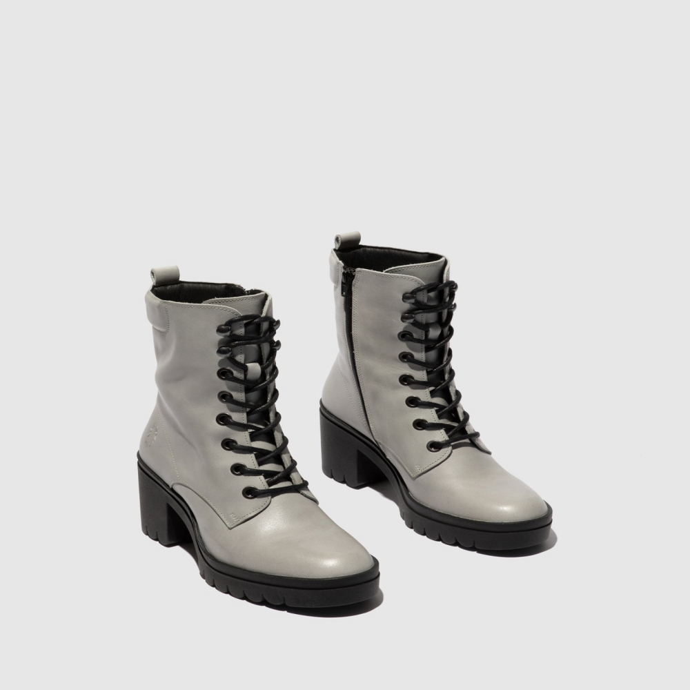 Silver Fly London Lace-up Women's Boots | USA47XJZV