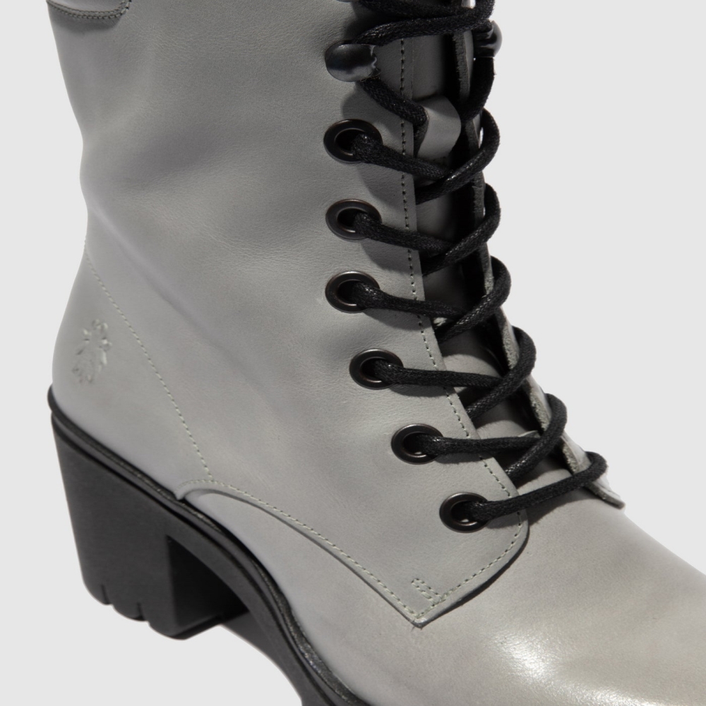 Silver Fly London Lace-up Women's Boots | USA47XJZV