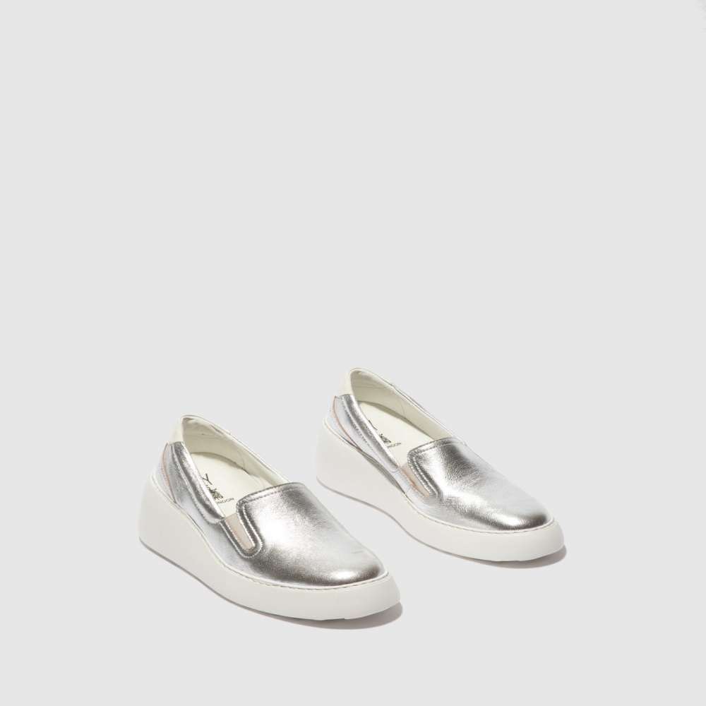 Silver Fly London Slip-on Men's Trainers | USA34KZWX