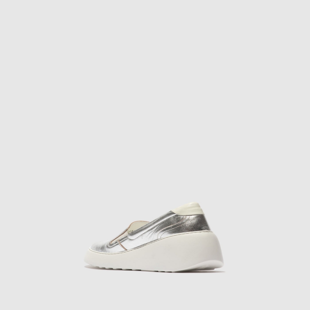 Silver Fly London Slip-on Women's Trainers | USA09OLXG