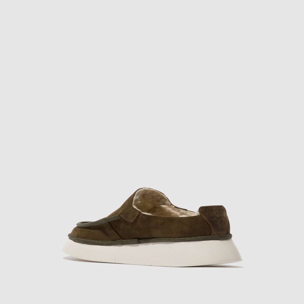 Sludge Fly London Closed Women's Mules | USA46EVWR