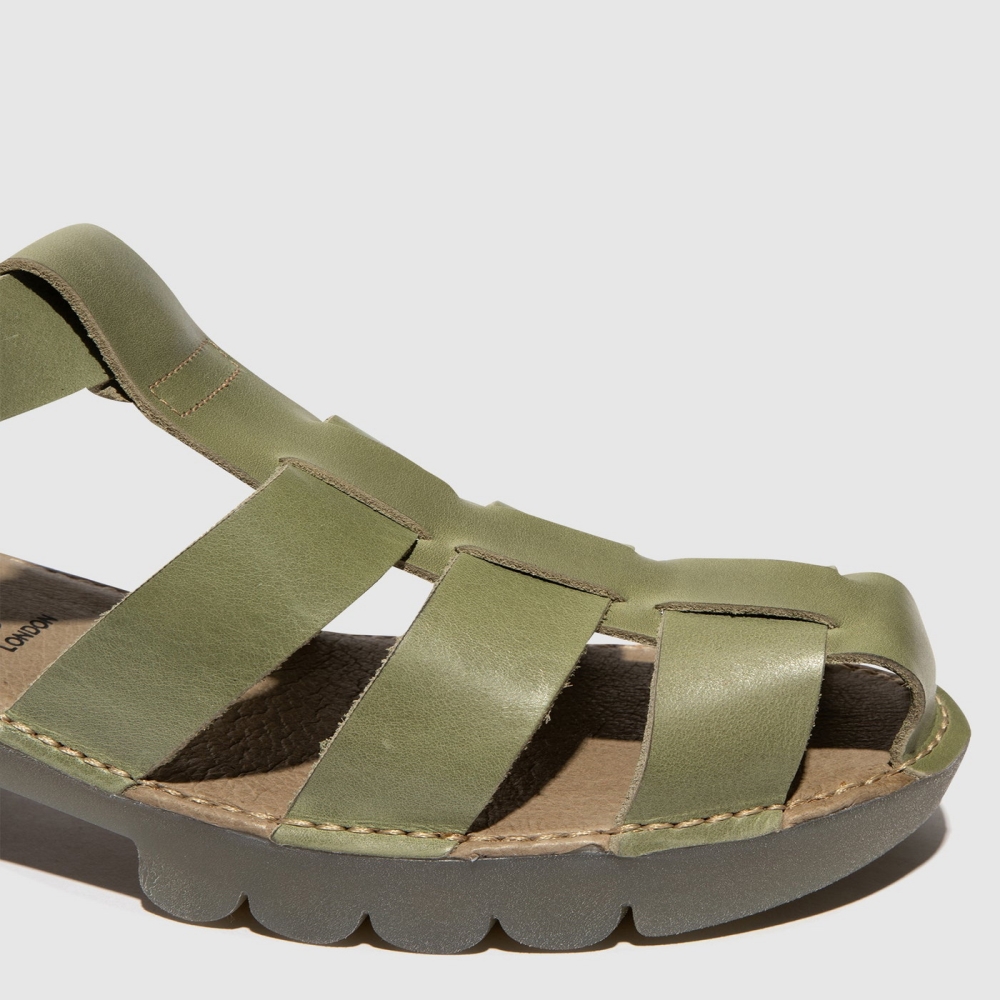 Smog Fly London T-Strap Women's Sandals | USA63NSWL