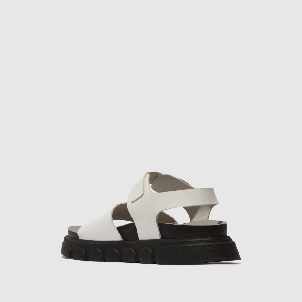 White Fly London Ankle Strap Women's Sandals | USA58TDCV