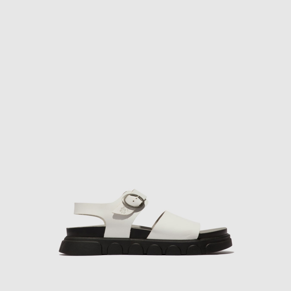 White Fly London Ankle Strap Women\'s Sandals | USA58TDCV