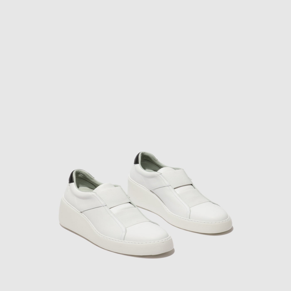 White Fly London Elasticated Men's Trainers | USA92JXDL