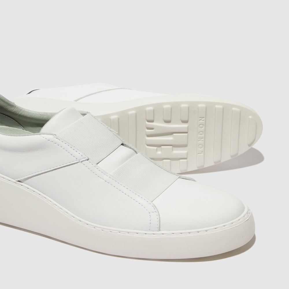 White Fly London Elasticated Men's Trainers | USA92JXDL