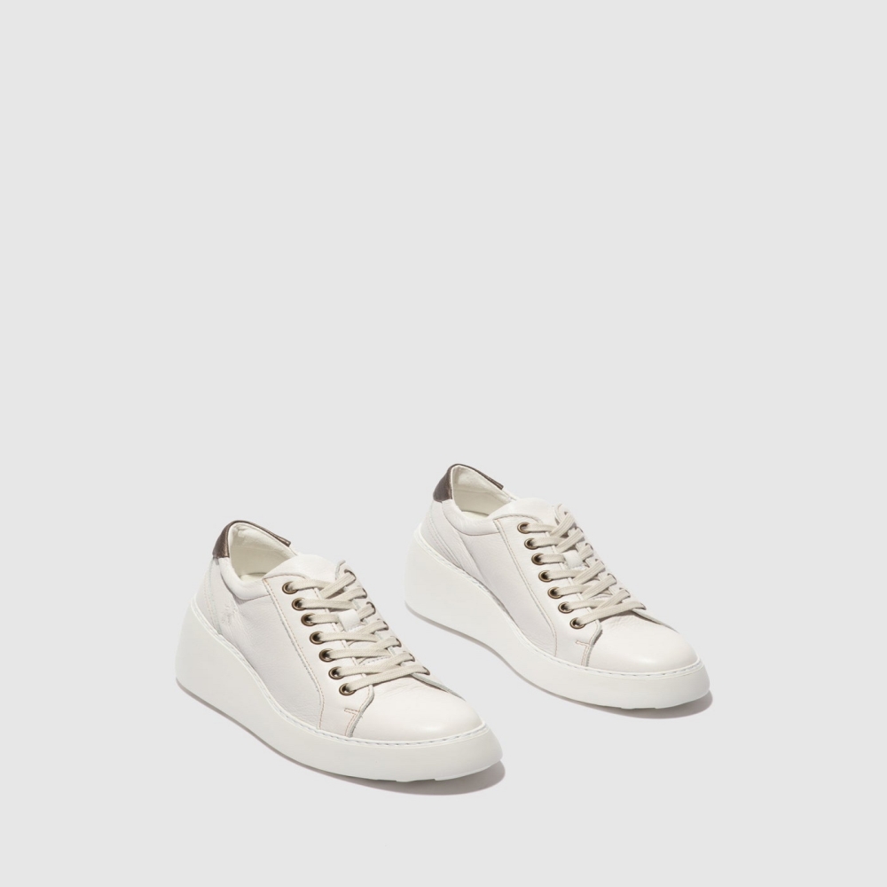 White Fly London Lace-up Men's Trainers | USA07WBGS