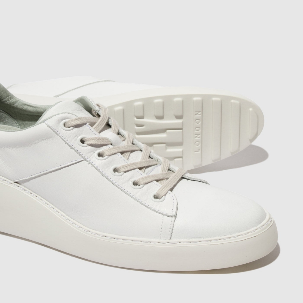 White Fly London Lace-up Men's Trainers | USA08FMNO