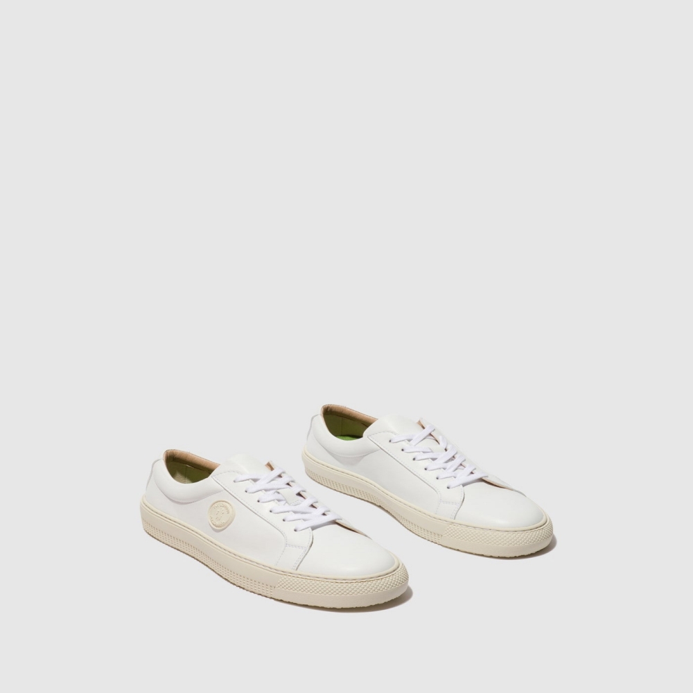 White Fly London Lace-up Men's Trainers | USA71QXBL