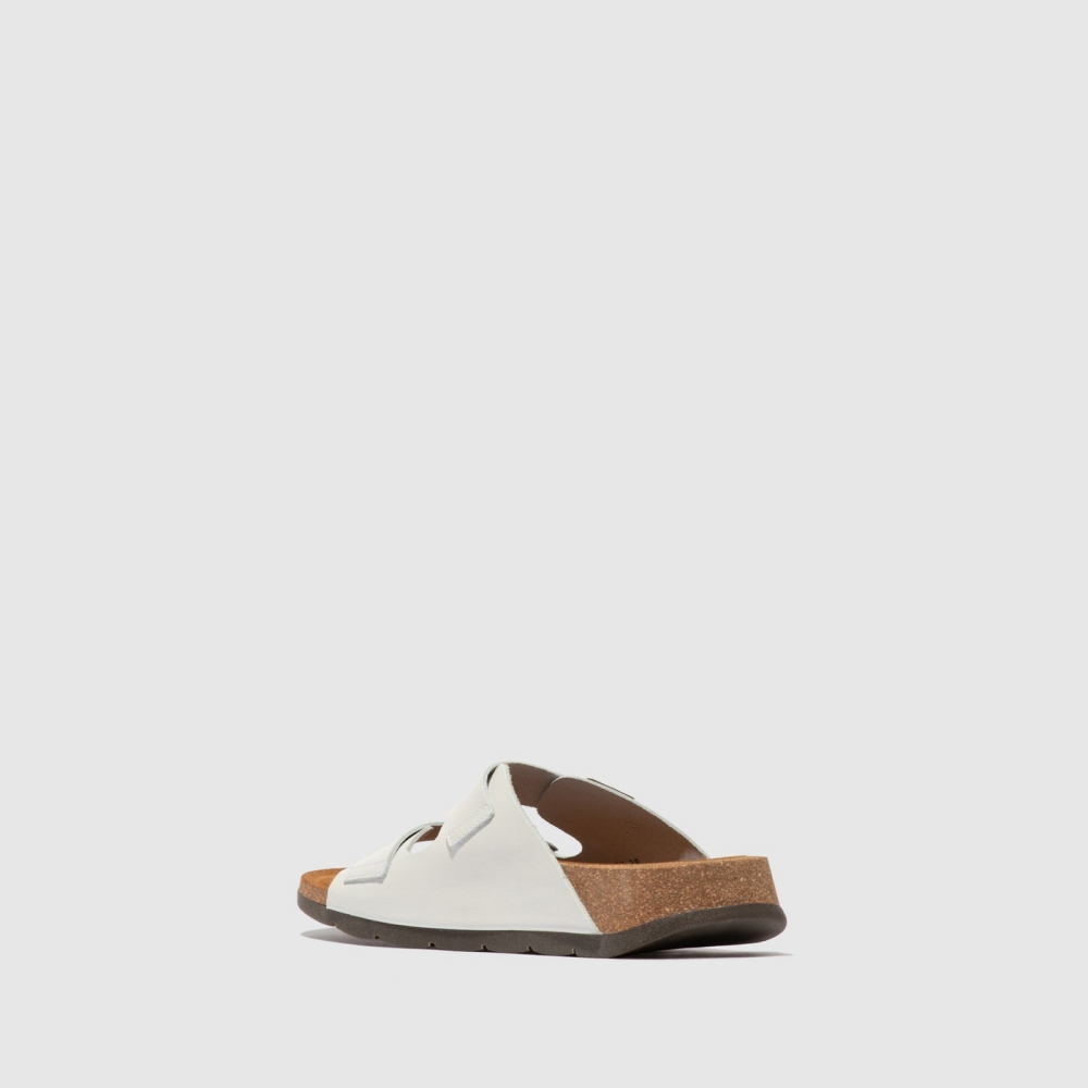 White Fly London Open Toe Women's Mules | USA08QSOA