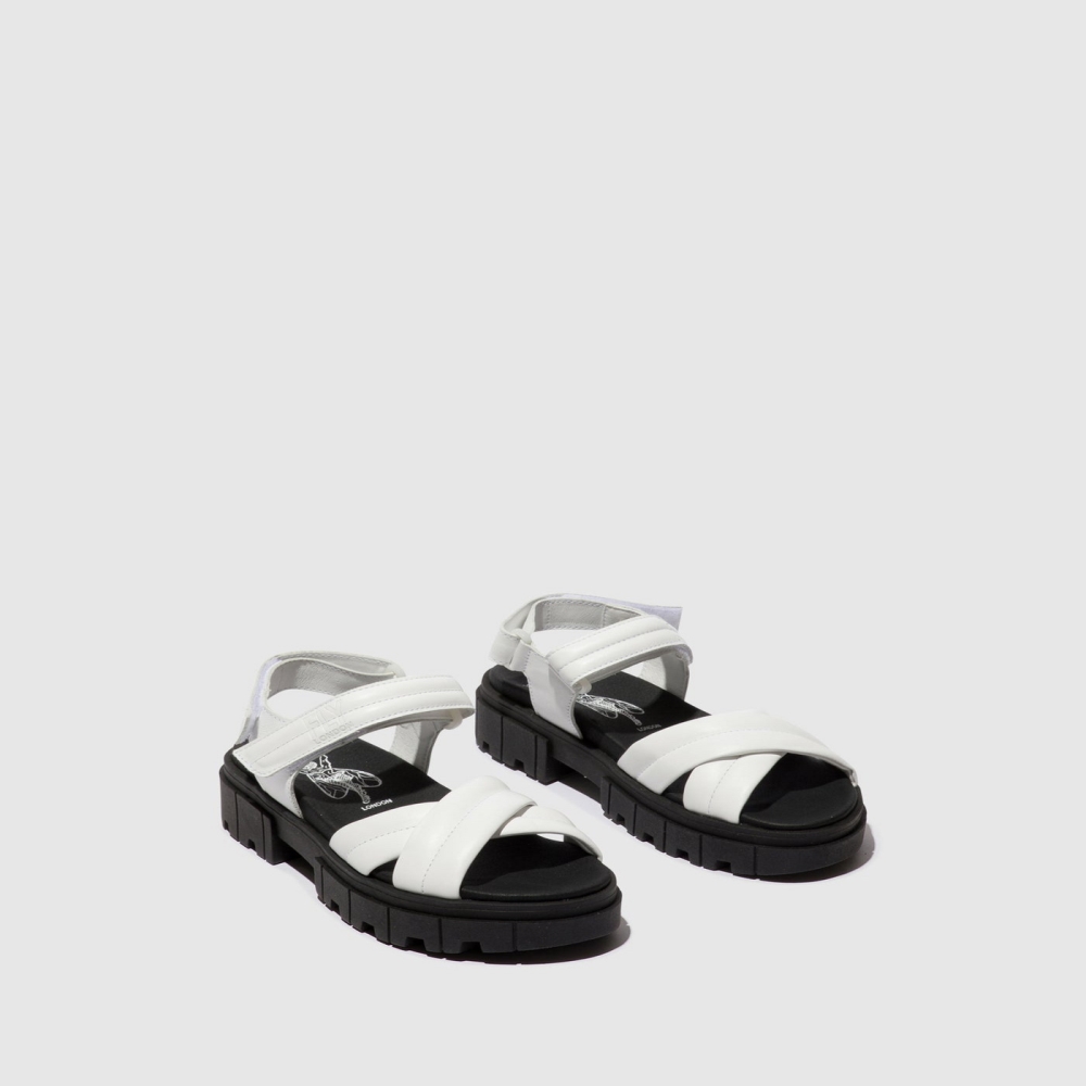 White Fly London Sling-Back Women's Sandals | USA75LJDO