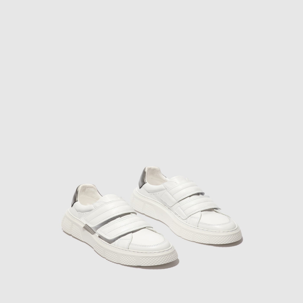 White Fly London Velcro Men's Trainers | USA06ECMJ