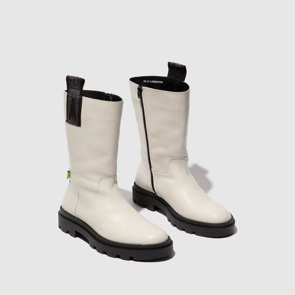 White Fly London Zip Up Women's Boots | USA20KXCO