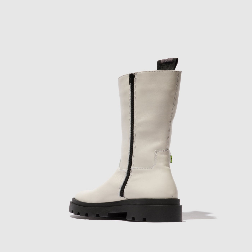 White Fly London Zip Up Women's Boots | USA20KXCO